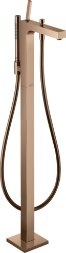 落地式单把手浴缸龙头，带摇杆把手