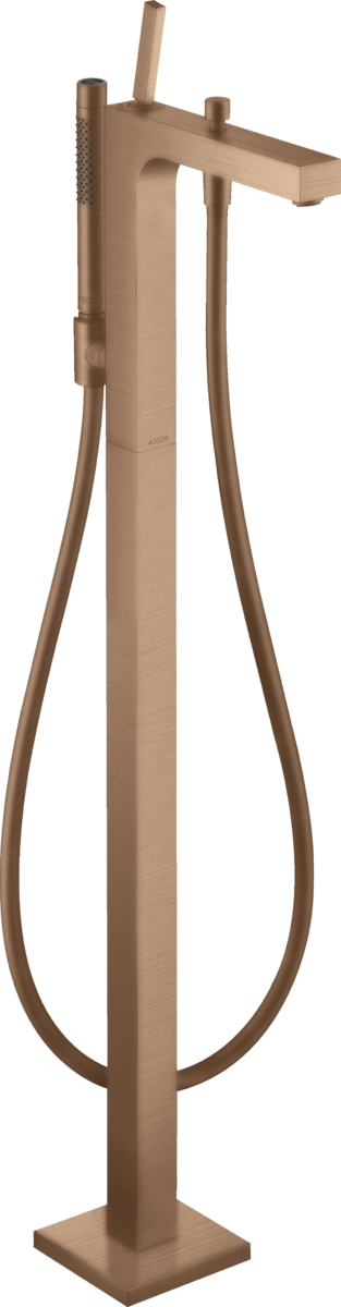 落地式单把手浴缸龙头，带摇杆把手