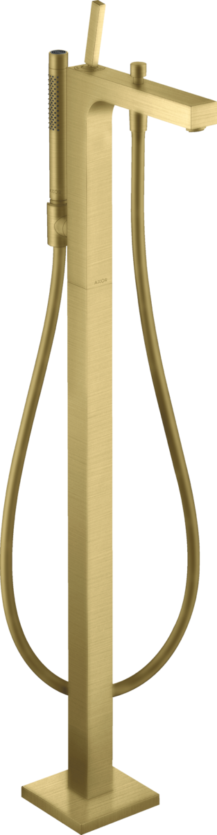 落地式单把手浴缸龙头，带摇杆把手