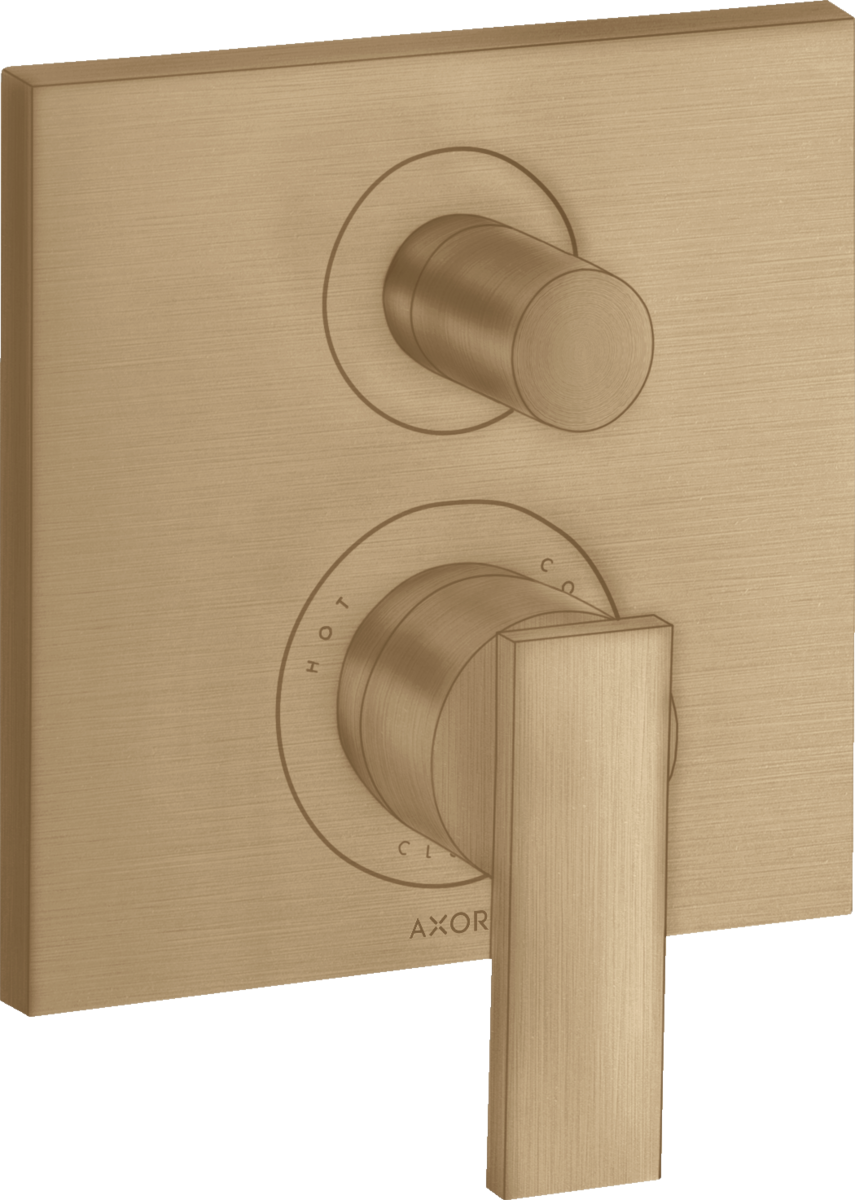 暗装单把手浴缸龙头，带一字把手