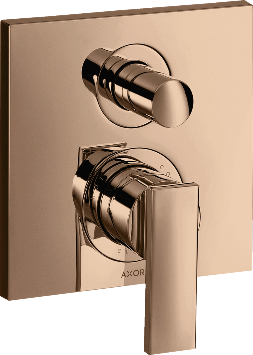 暗装单把手浴缸龙头，带一字把手