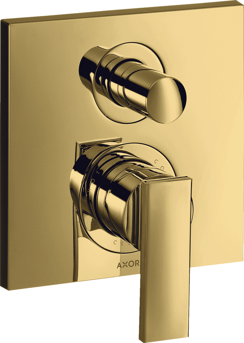 暗装单把手浴缸龙头，带一字把手