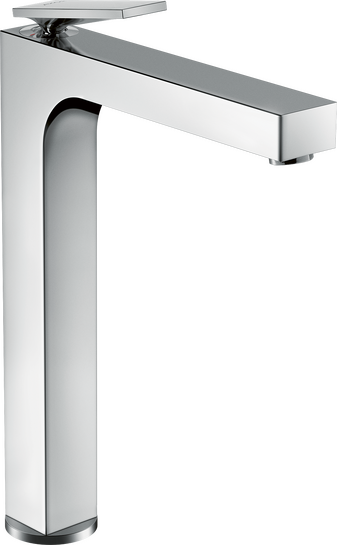 单把面盆龙头280，带一字把手和长流水型落水套件