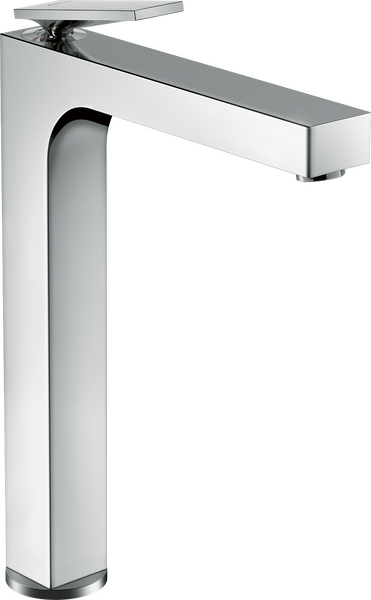 单把面盆龙头280，带一字把手和长流水型落水套件