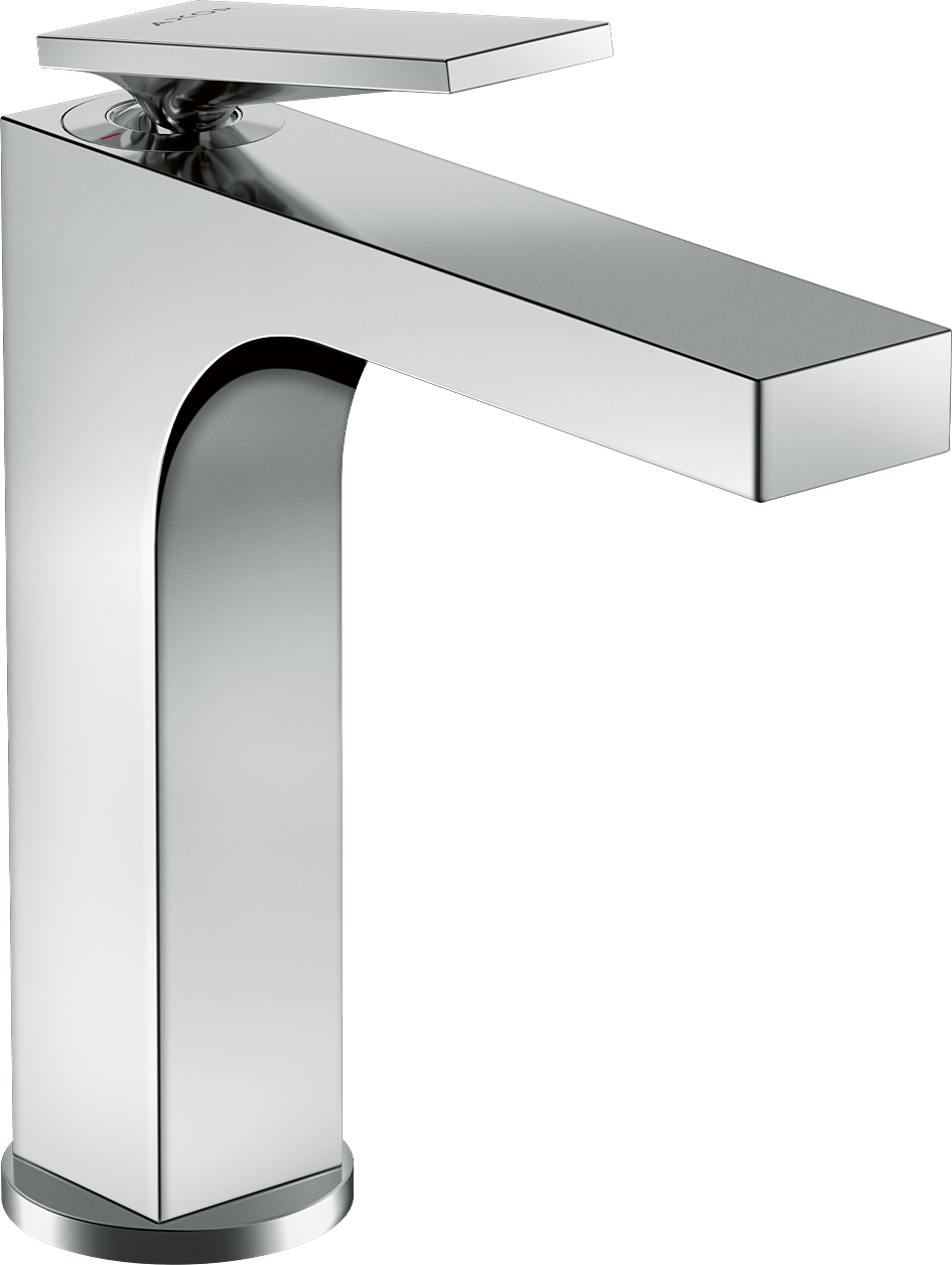 单把面盆龙头160，带一字把手和提拉落水套件