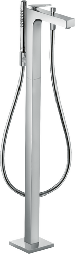 独立式单把手浴缸龙头，带一字把手