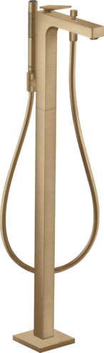 独立式单把手浴缸龙头，带一字把手