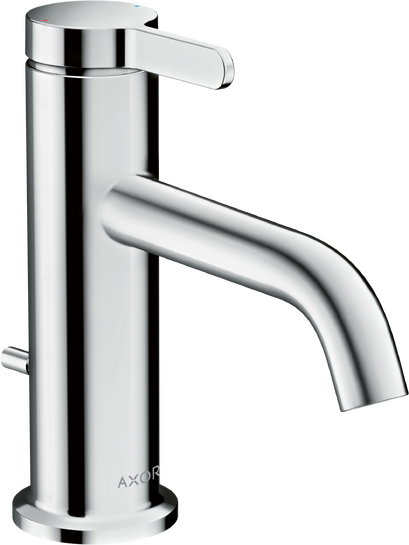 单把面盆龙头70，带一字把手和提拉落水套件