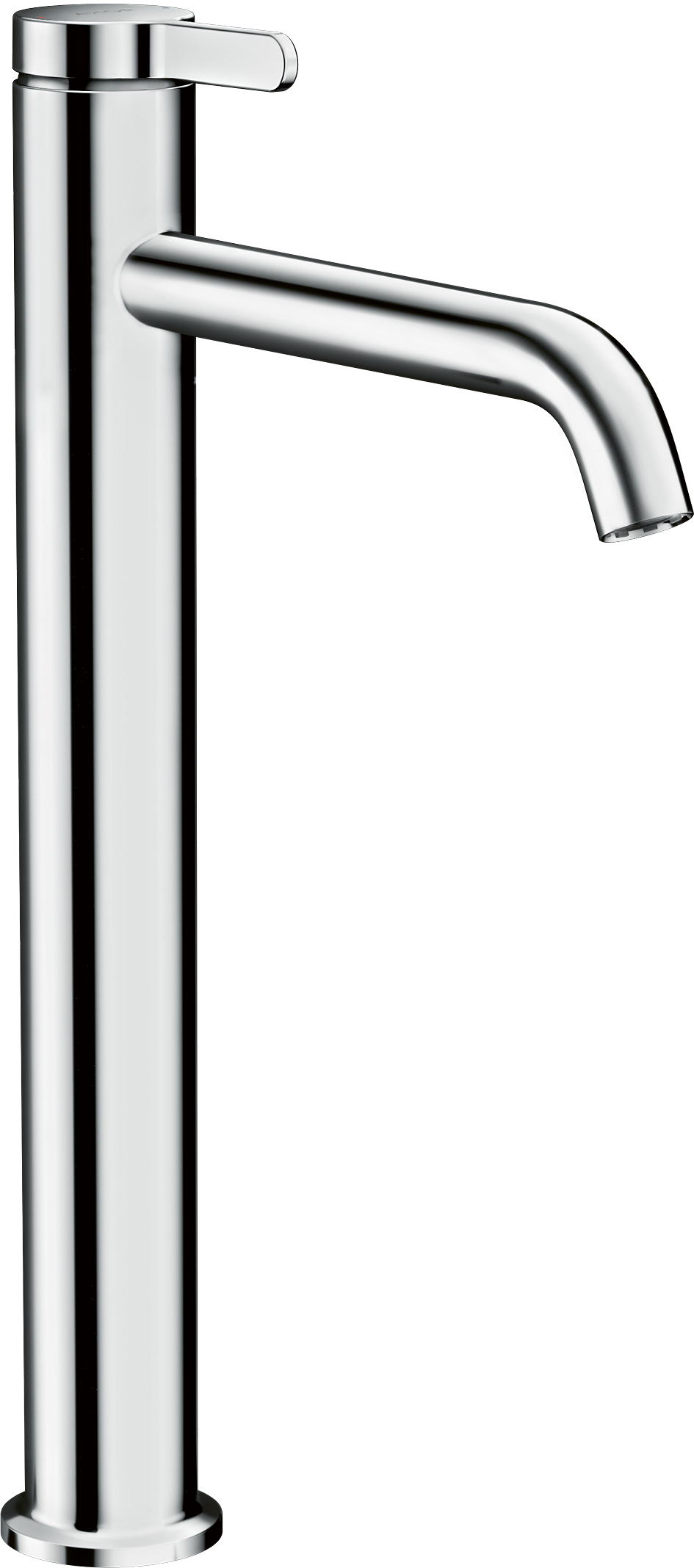 单把面盆龙头260，带一字把手和长流水型落水套件