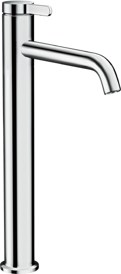 单把面盆龙头260，带一字把手和长流水型落水套件