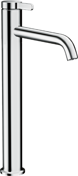 单把面盆龙头260，带一字把手和长流水型落水套件