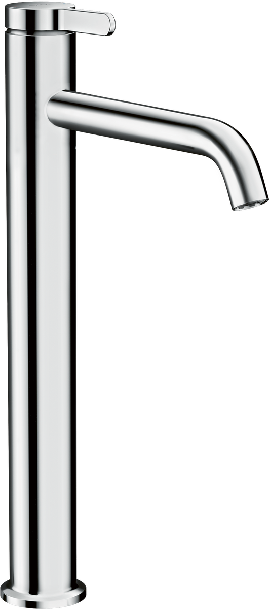 单把面盆龙头260，带一字把手和长流水型落水套件