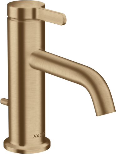 单把面盆龙头70，带一字把手和提拉落水套件