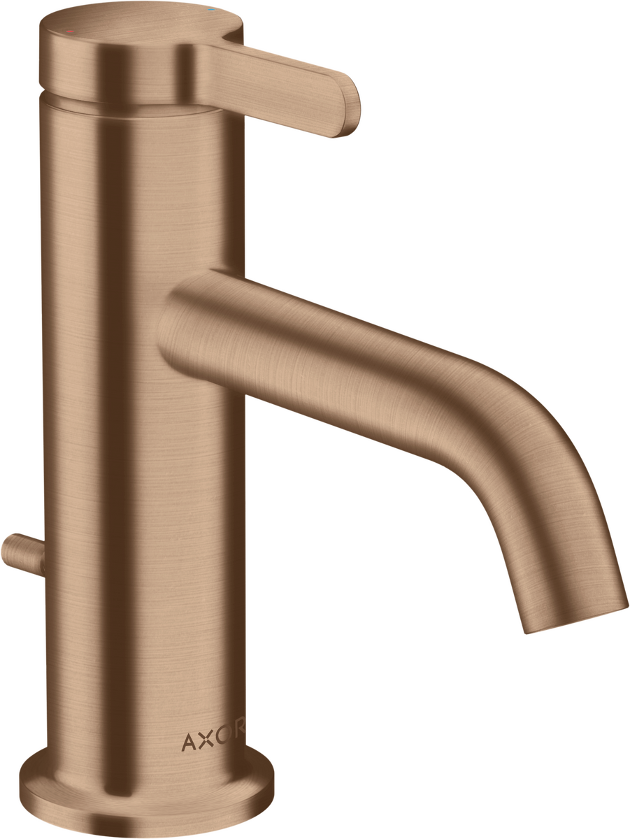 单把面盆龙头70，带一字把手和提拉落水套件