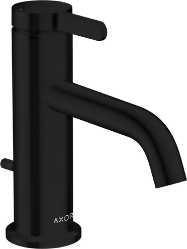 单把面盆龙头70，带一字把手和提拉落水套件