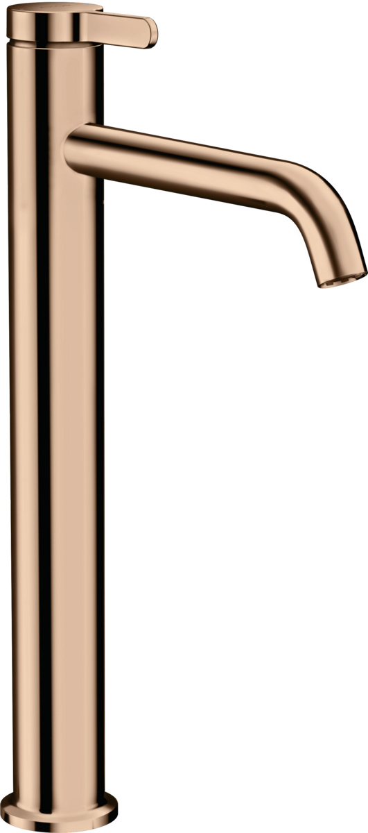 单把面盆龙头260，带一字把手和长流水型落水套件