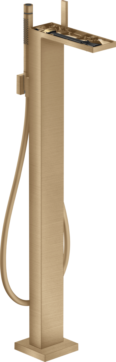 落地式单把手浴缸龙头，不带饰板