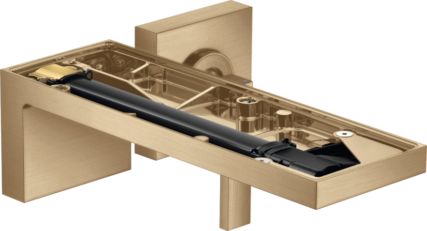 暗装墙出水单把手面盆龙头，出水嘴221mm，不带饰板