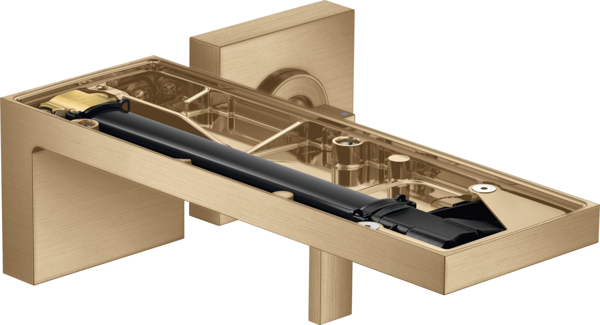 暗装墙出水单把手面盆龙头，出水嘴221mm，不带饰板