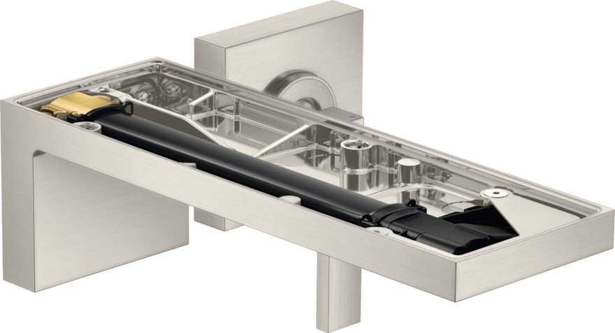 暗装墙出水单把手面盆龙头，出水嘴221mm，不带饰板