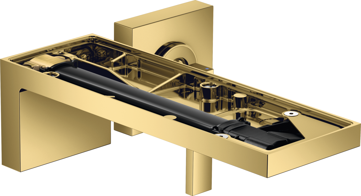 暗装墙出水单把手面盆龙头，出水嘴221mm，不带饰板