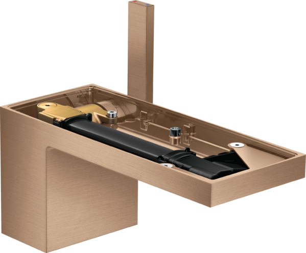 单把手面盆龙头70，带按压落水套件，不带饰板