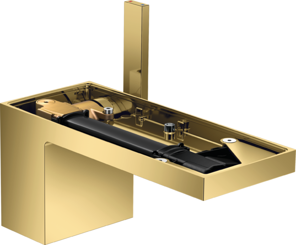 单把手面盆龙头70，带按压落水套件，不带饰板