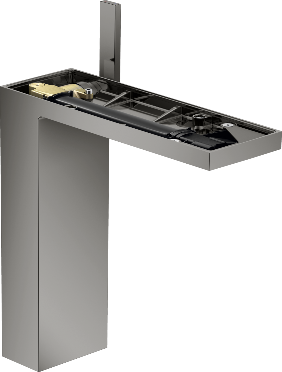 单把手面盆龙头230带按压落水(不带饰板）