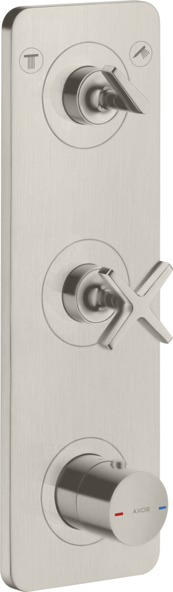 暗装两功能恒温模块380/120，带面板