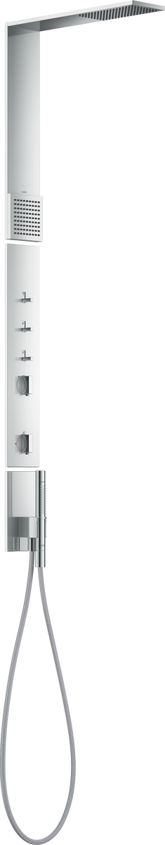 淋浴板，带恒温淋浴龙头，头顶花洒110/220 单速和肩部花洒