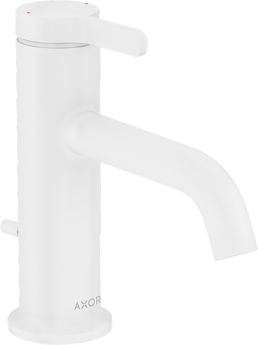 单把面盆龙头70，带一字把手和提拉落水套件