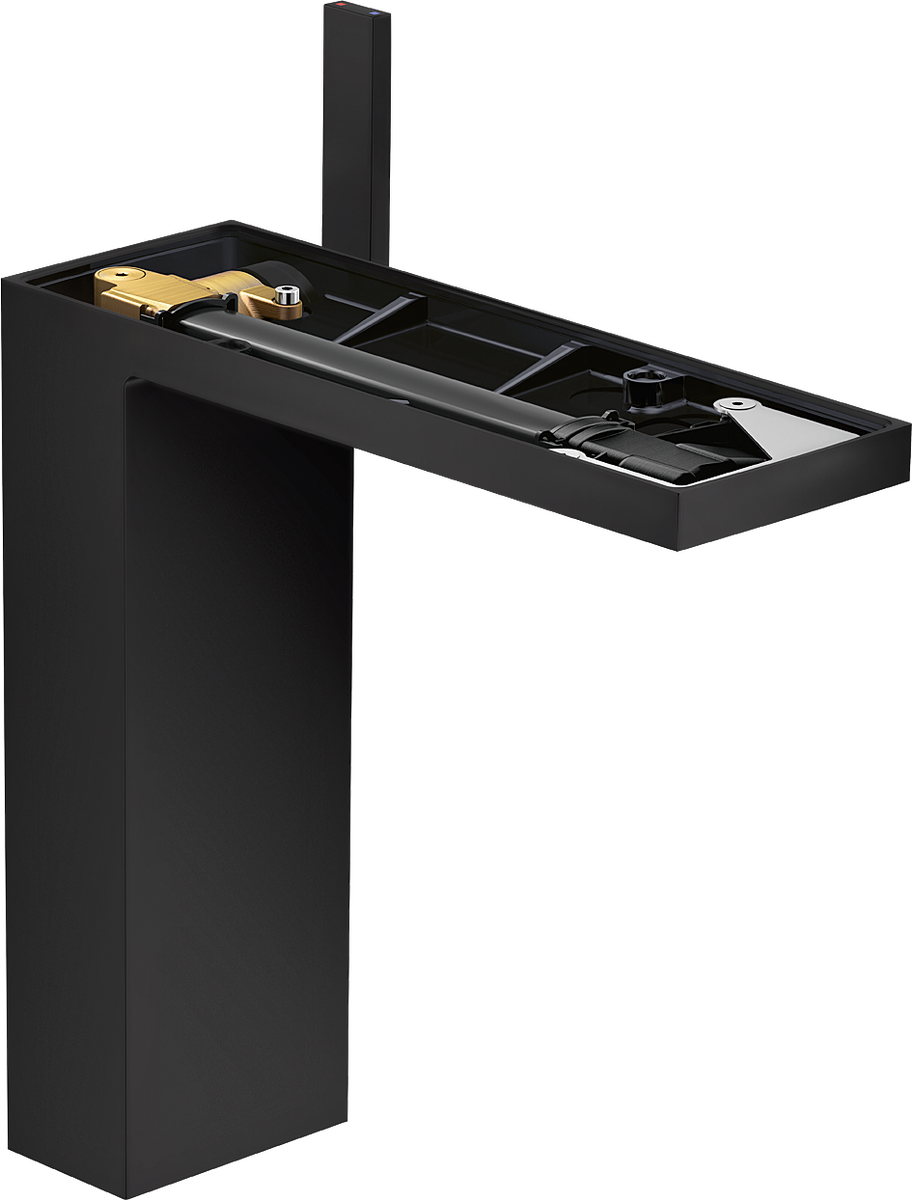 单把手面盆龙头230带按压落水(不带饰板）