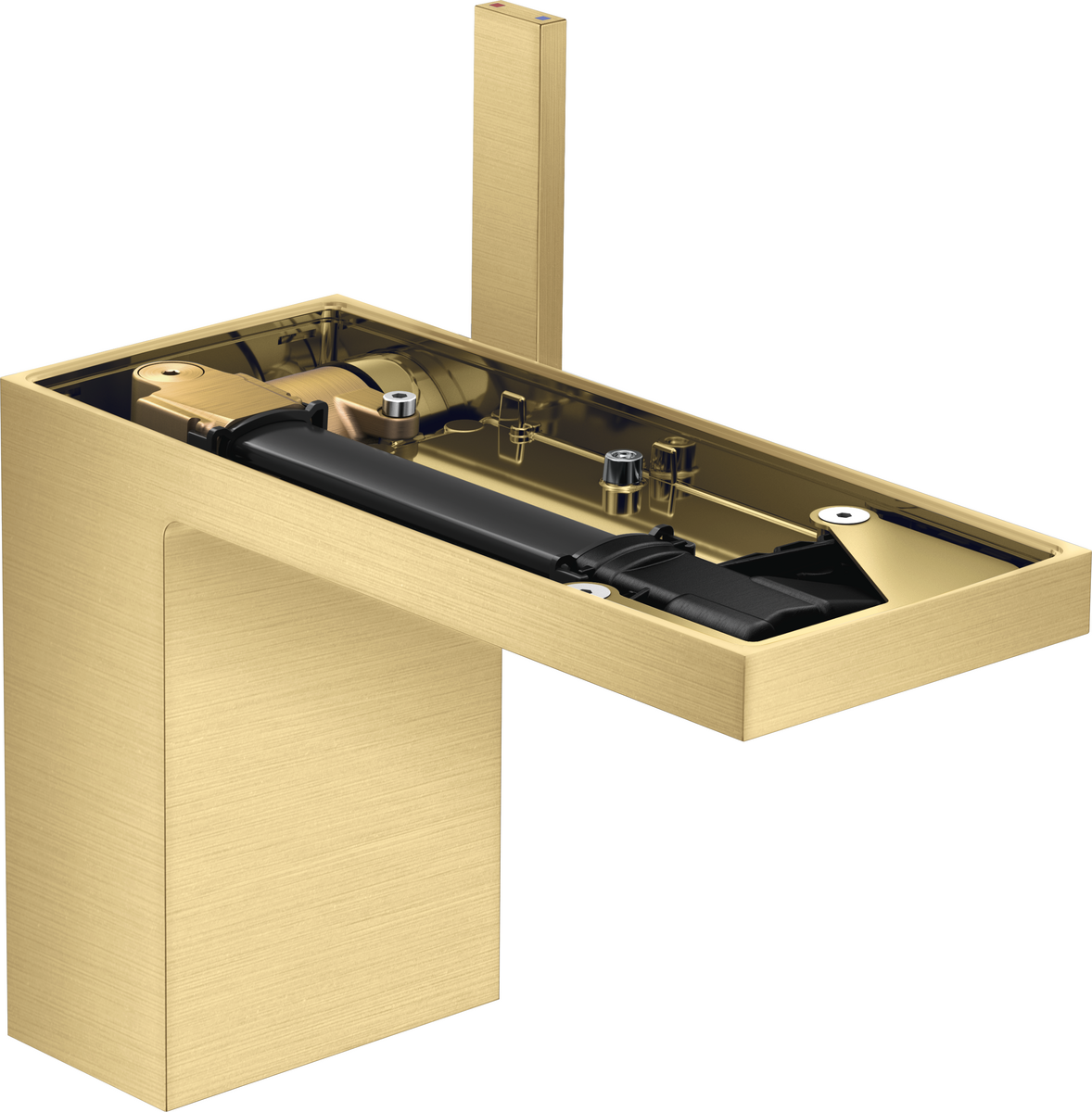 单把手面盆龙头110带按压落水(不带饰板）