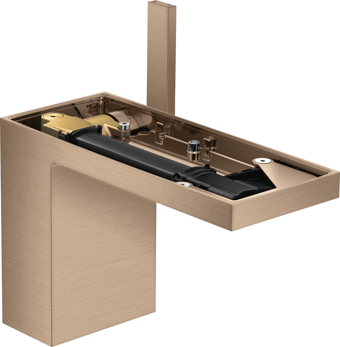 单把手面盆龙头110带按压落水(不带饰板）