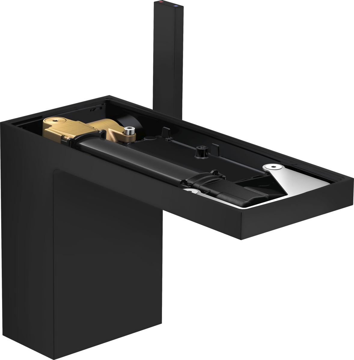 单把手面盆龙头110带按压落水(不带饰板）