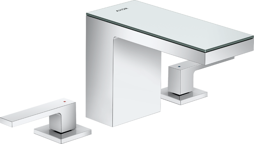 三孔面盆龙头110，带按压落水套件