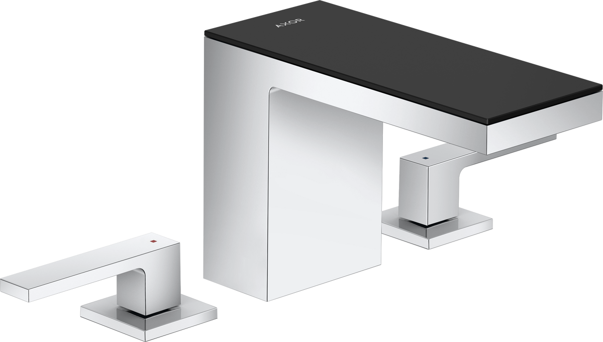 三孔面盆龙头110，带按压落水套件