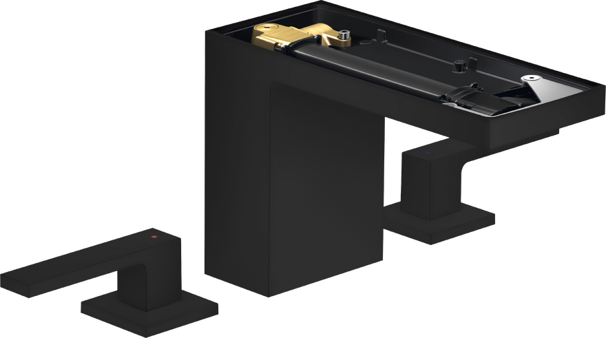 3孔面盆龙头110带按压落水(不带饰板）