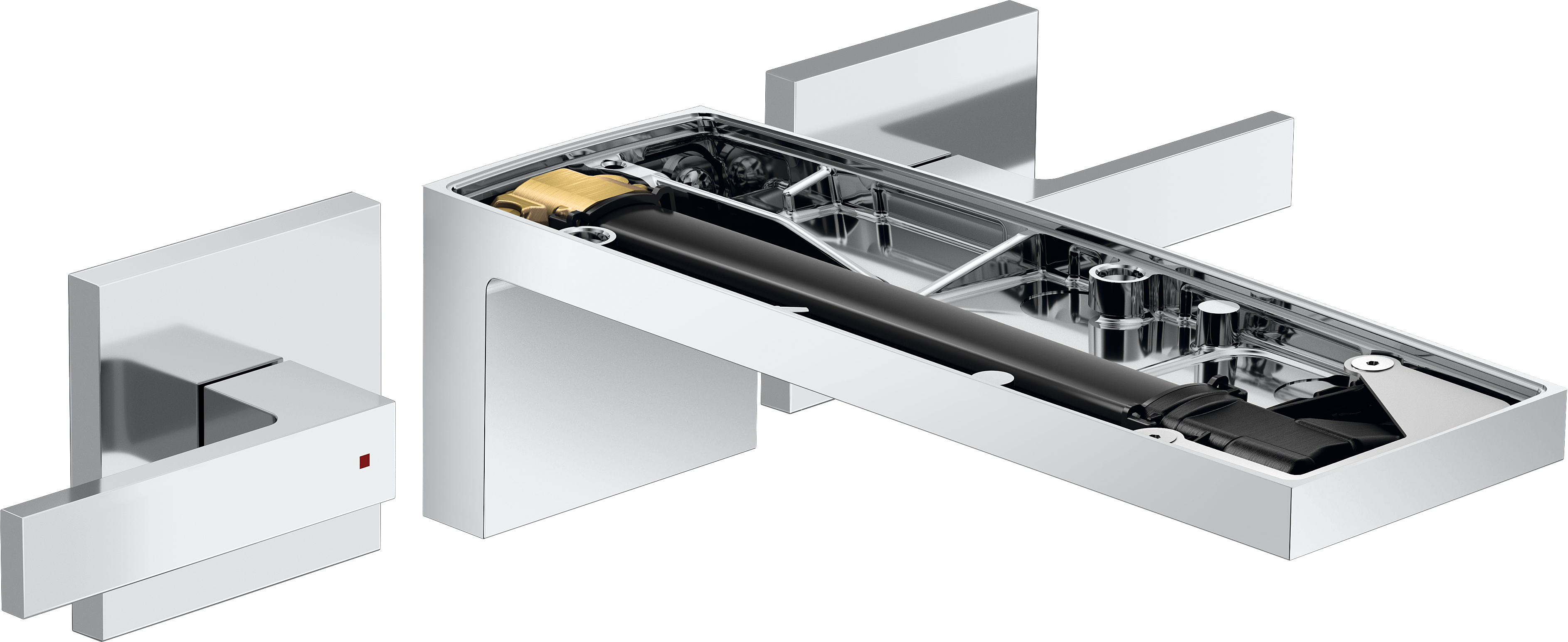 3孔墙装龙头(不带饰板）