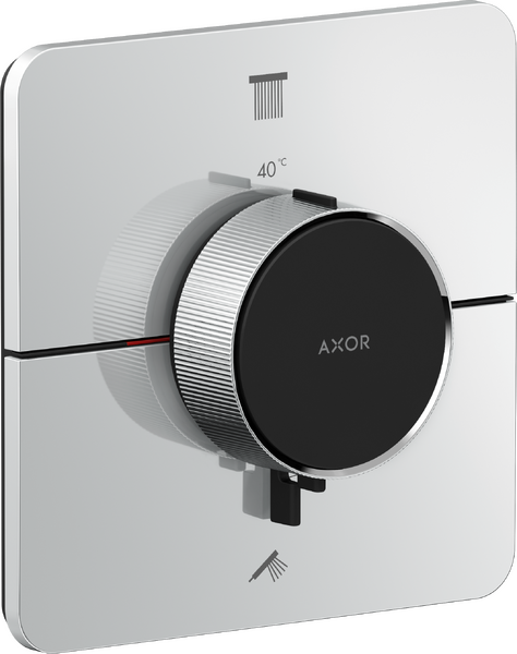 暗装两功能恒温龙头，柔和方形