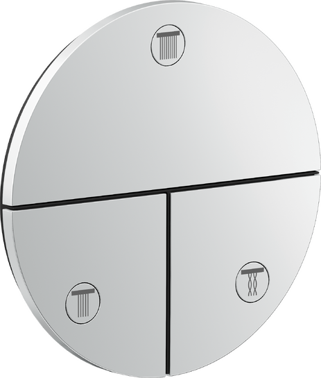 暗装三功能开关，圆形