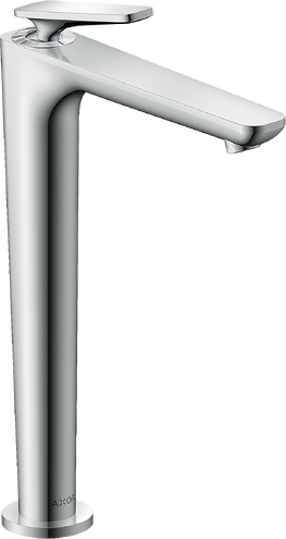 单把手面盆龙头250 冷启动，带长流水型落水