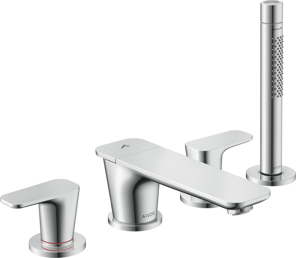 四孔翻边安装浴缸龙头