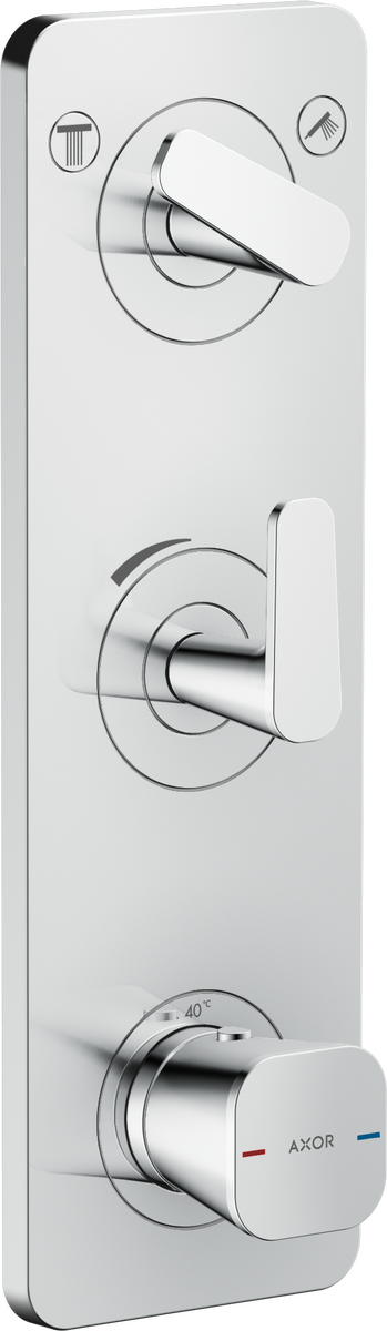 暗装两功能恒温模块 380/120，带面板