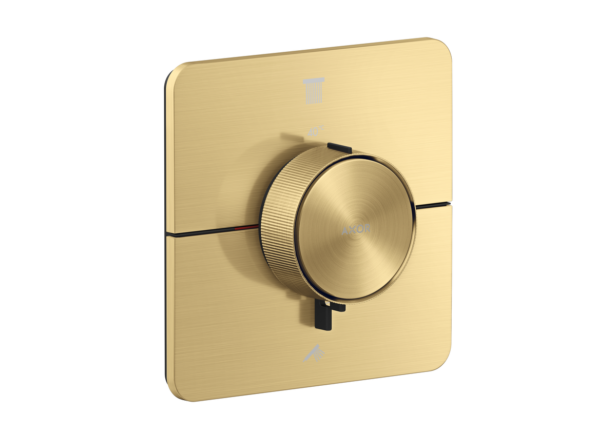 暗装两功能恒温龙头，柔和方形