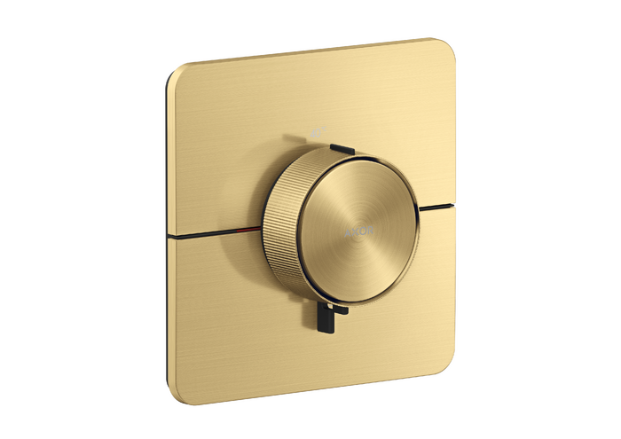 暗装恒温龙头，柔和方形