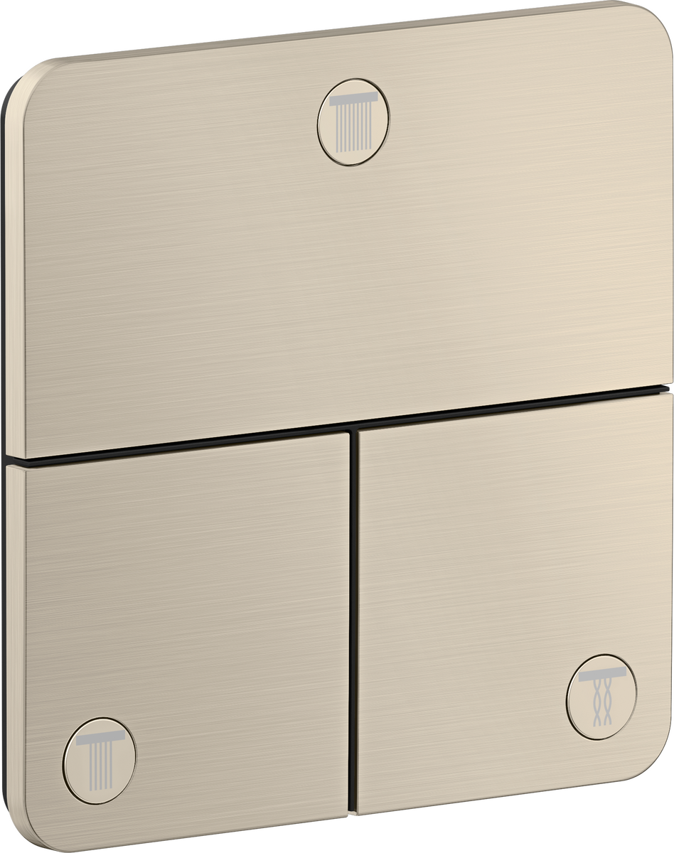 暗装三功能开关，柔和方形