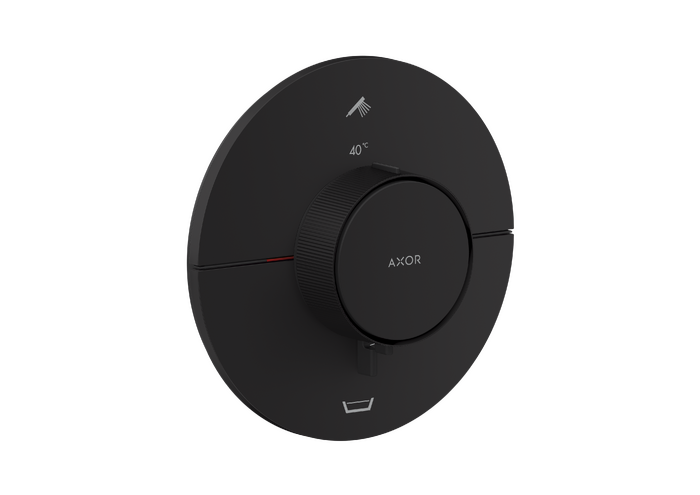 暗装两功能恒温龙头，圆形