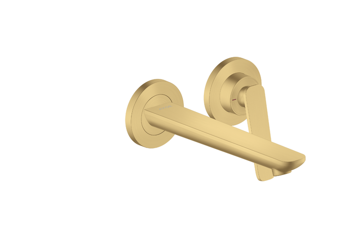 暗装墙出水两孔面盆龙头，带出水嘴195mm