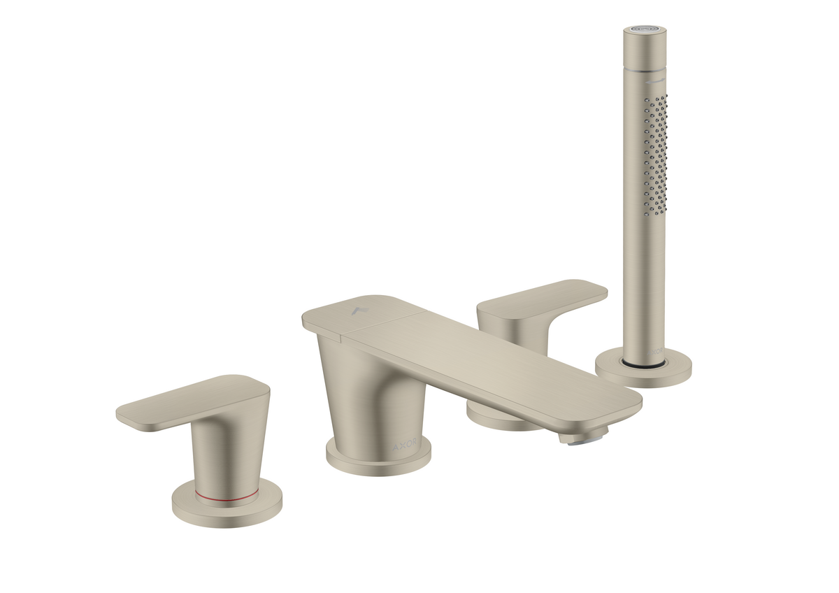 四孔翻边安装浴缸龙头